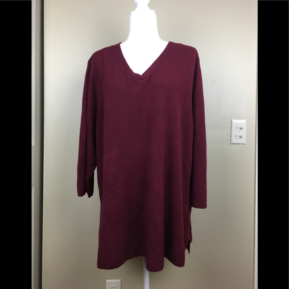 NWOT karen Scott vneck Sweater size 3X